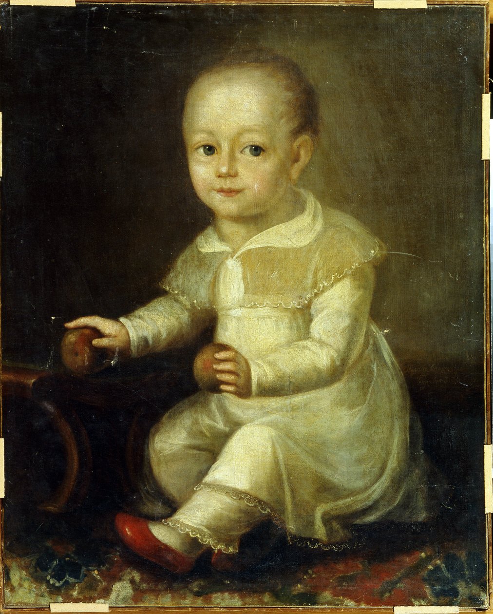 Portrait of a Child with Apples by Vladimir Lukich Borovikovsky