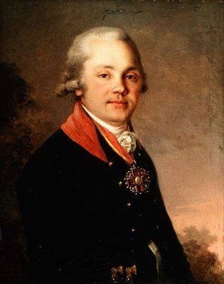 Portrait of Alexander Dmitrievich Arseniev (1766-1823) by Vladimir Lukich Borovikovsky