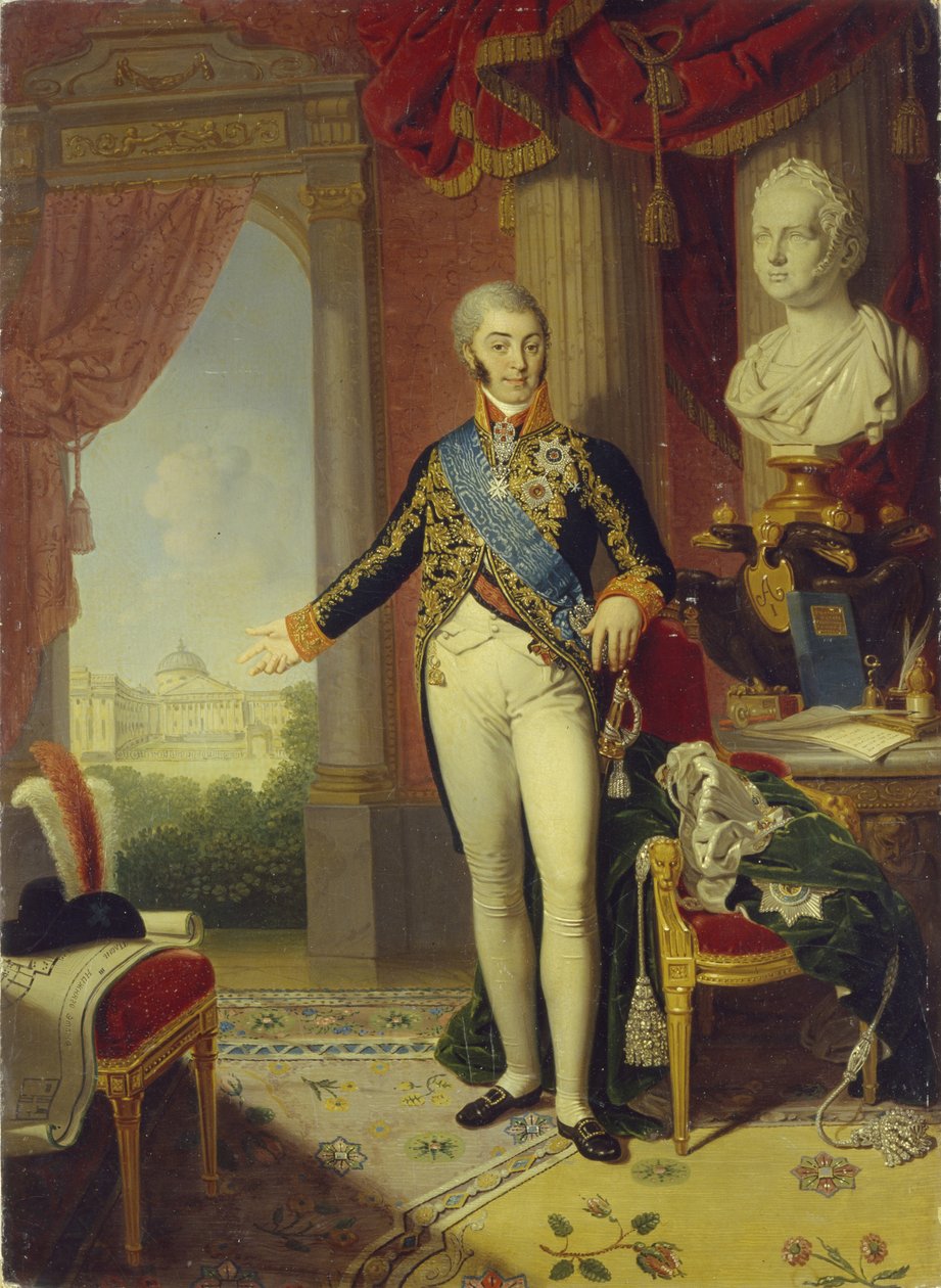 Portrait of Count Nikolai Petrovich Sheremetev by Vladimir Lukich Borovikovsky