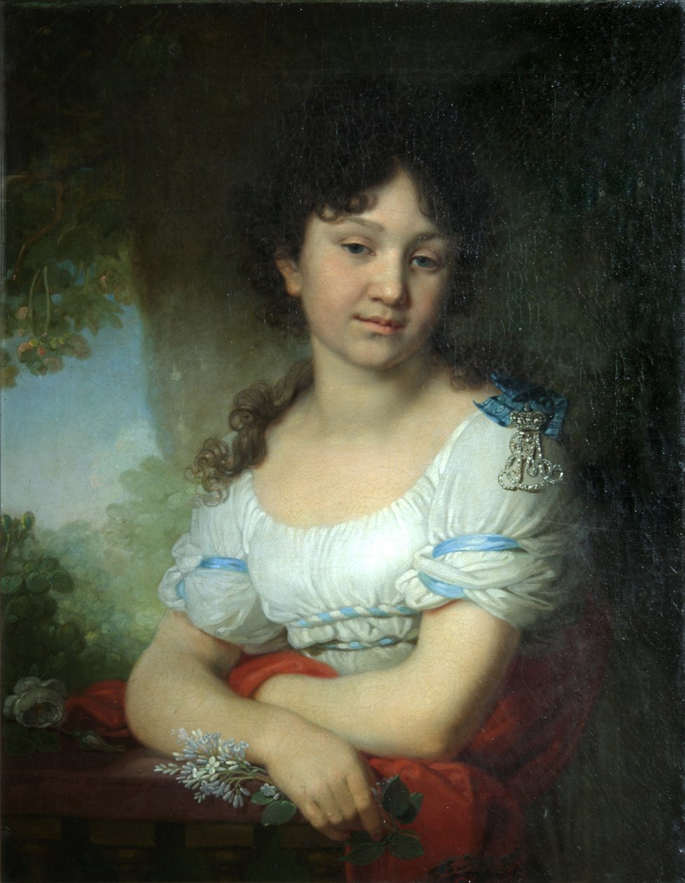Portrait of Countess Maria Alexeyevna Orlova-Denisova, 1801 by Vladimir Lukich Borovikovsky