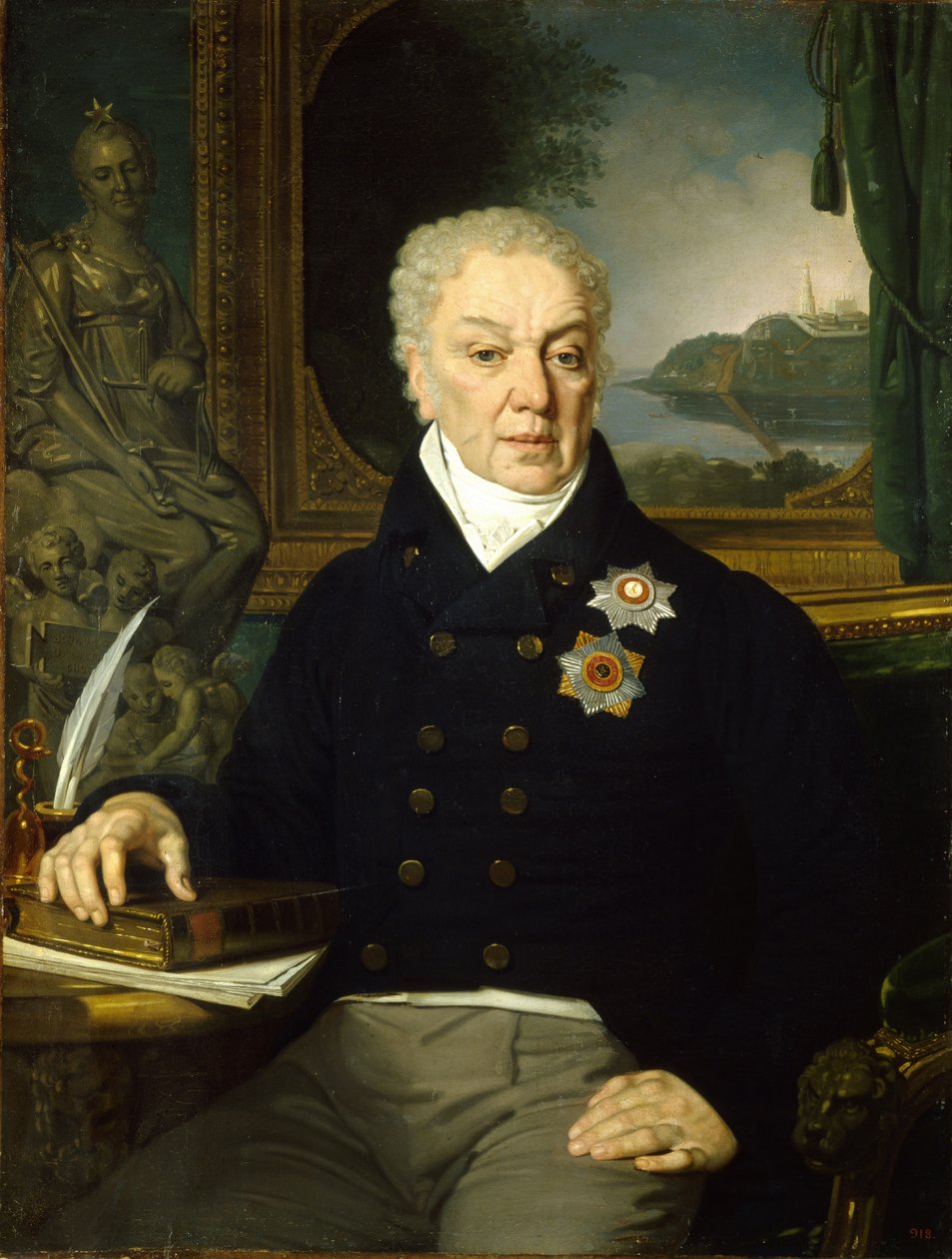 Portrait of the Secretary of State Dmitri Prokofievich Troshchinsky 1754-1829, 1819 by Vladimir Lukich Borovikovsky