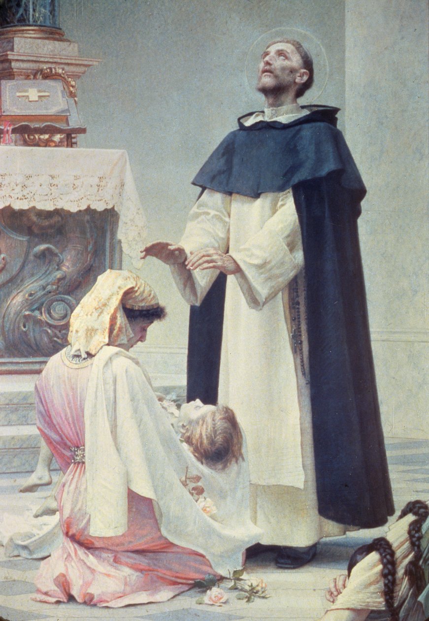 St. Dominic by Vlaho Bukovac