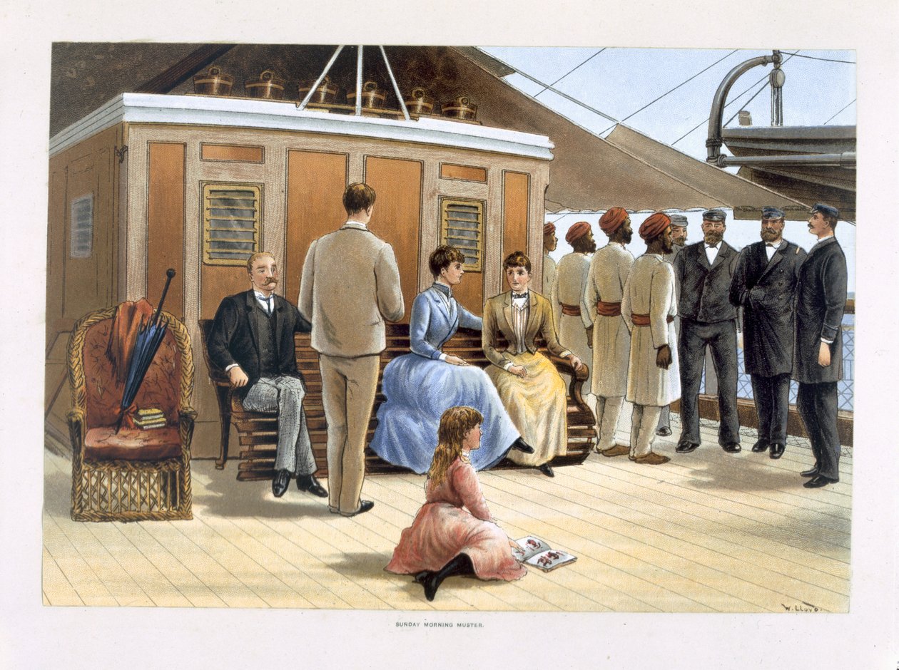 In the Indian Ocean, from 