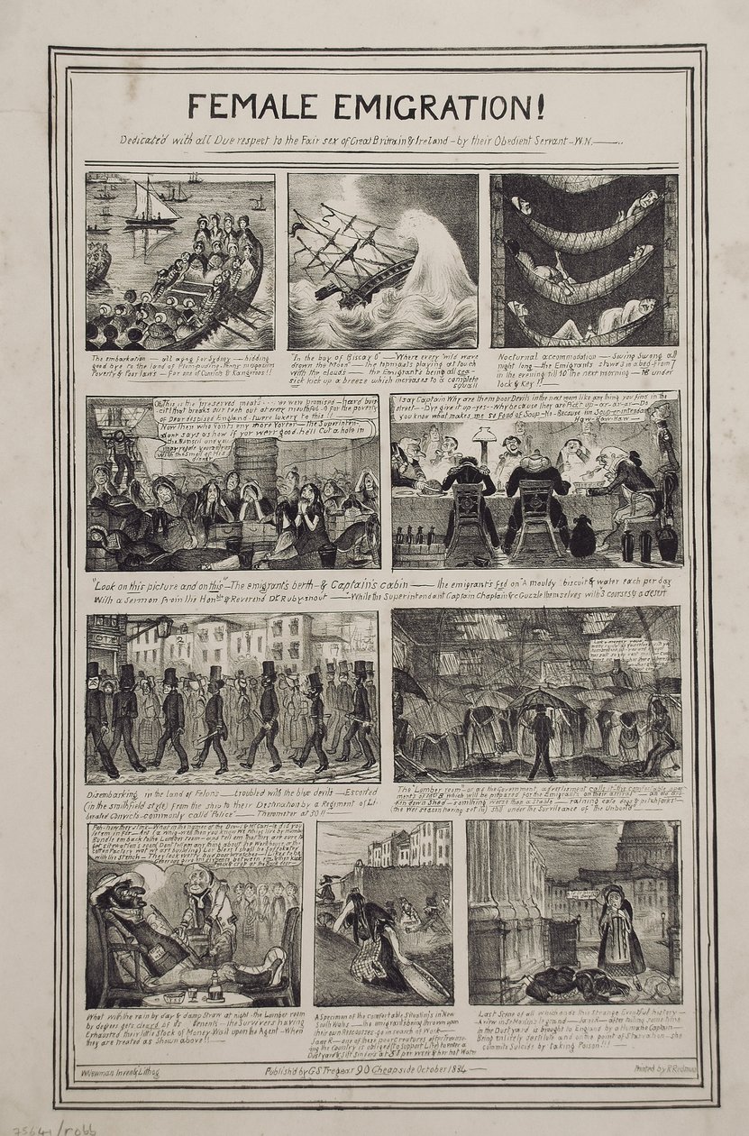Female Emigration!, printed by R. Redman for G.S. Tregear, 90 Cheapside, London, October 1834 by W. Newman