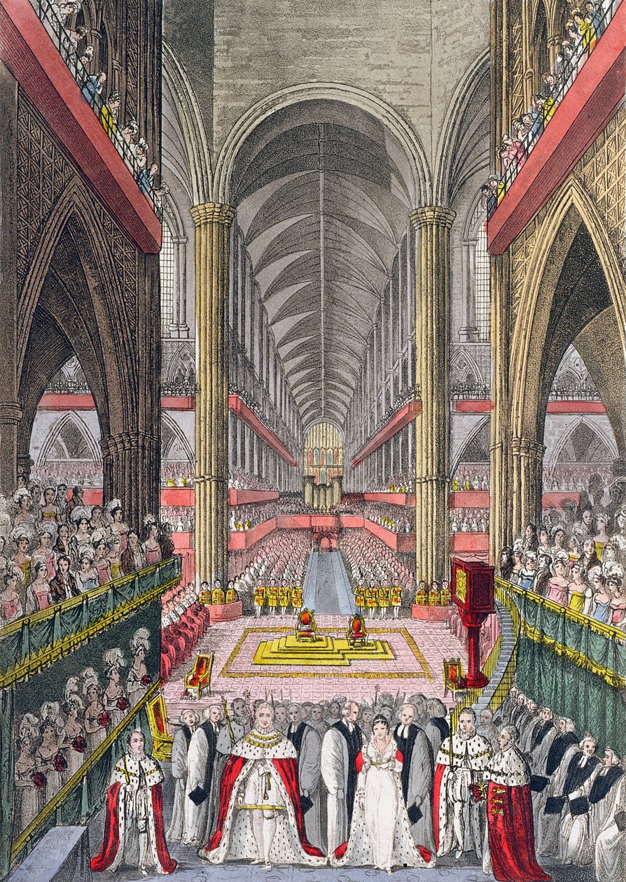 The Coronation of William IV and Adelaide in Westminster Abbey in 1830, 1831 by W. Read