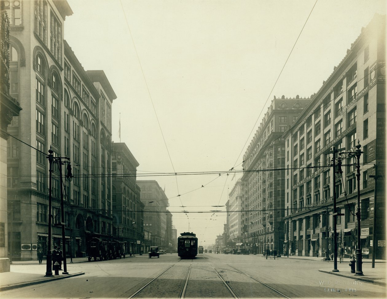 Twelfth Street and Washington Avenue Looking South by W.C. Persons