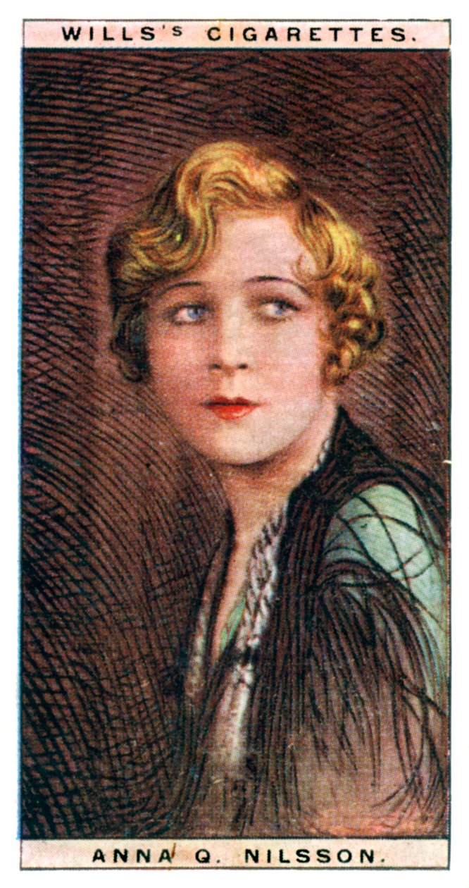 Anna Quirentia Nilsson, Swedish-born American Actress by WD and HO Wills