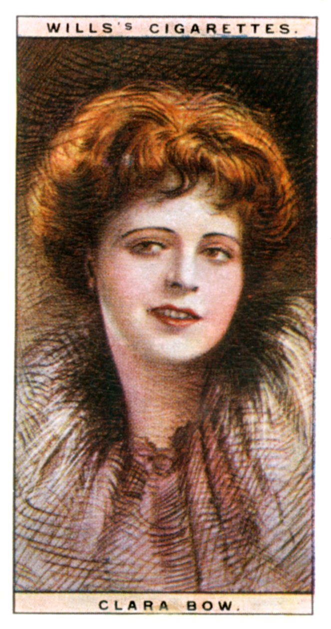 Clara Bow, American actress and sex symbol by WD and HO Wills