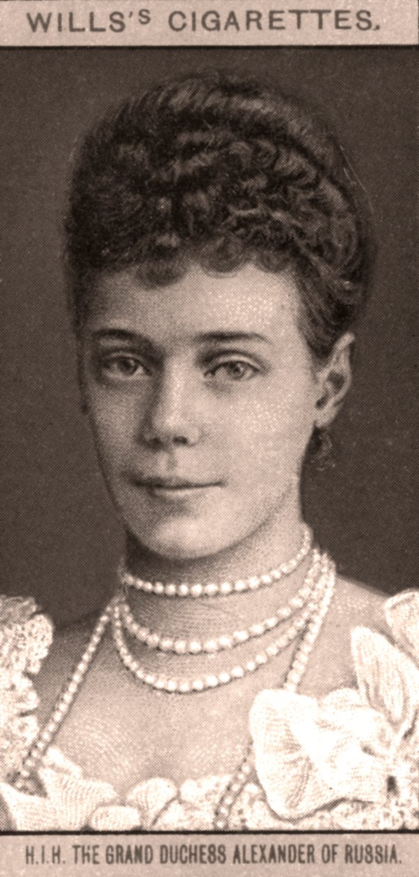 Grand Duchess Alexander of Russia, 1908 by WD and HO Wills