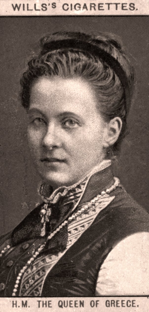 H.M The Queen of Greece, 1908 by WD and HO Wills