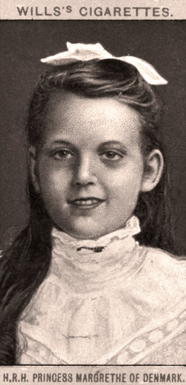 H.R.H Princess Margrethe of Denmark, 1908 by WD and HO Wills