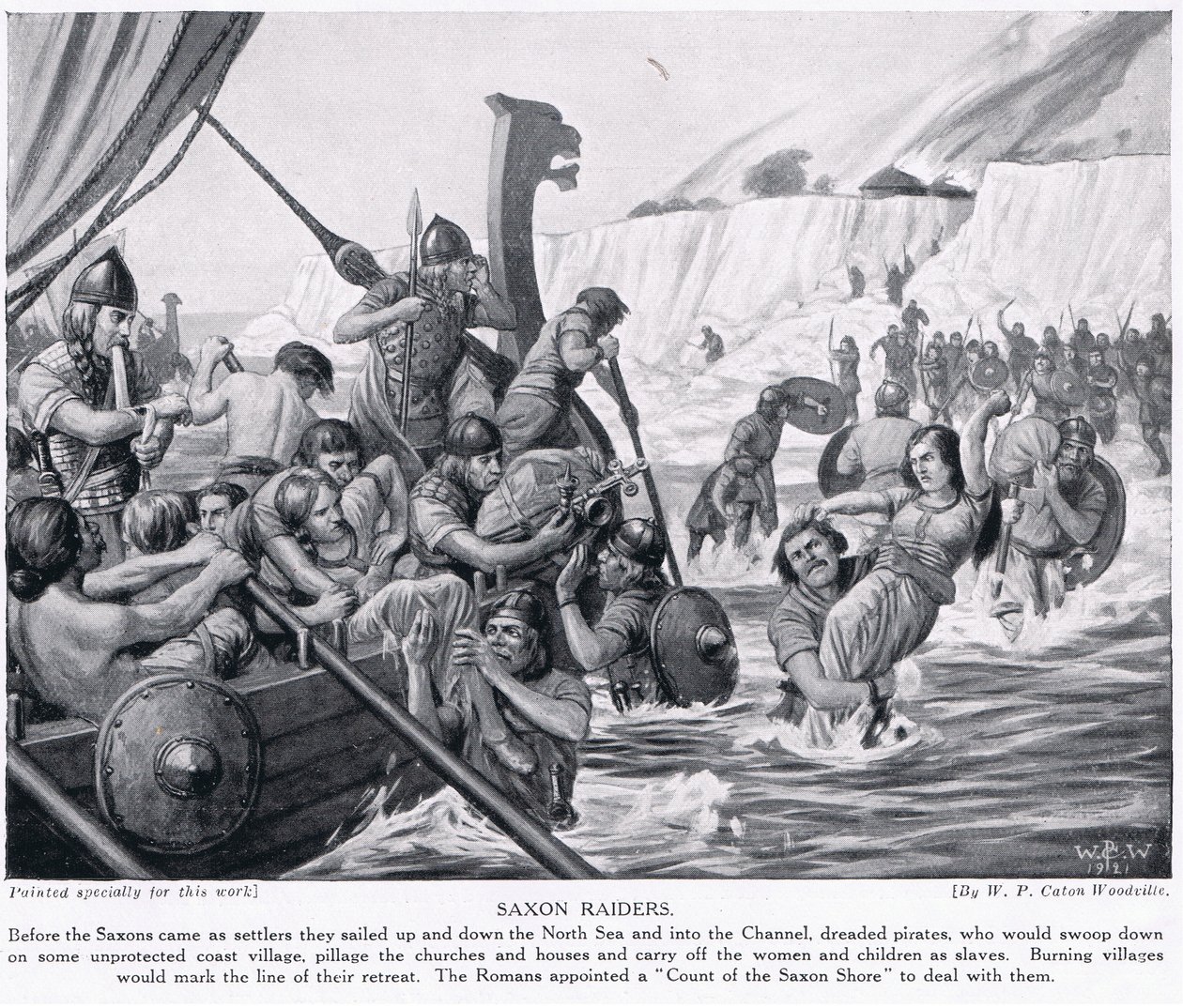 Saxon Raiders, Illustration from 