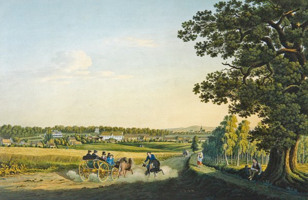 View of Althaldensleben (engraved by Carl August Richer) by W. (after) Behrendsen