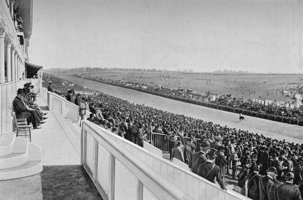 The Derby: View Down The Course by William Albert Rouch