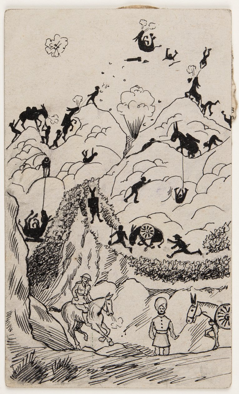 A Mountain Battery Stunt in the Balkans by W. Dawson