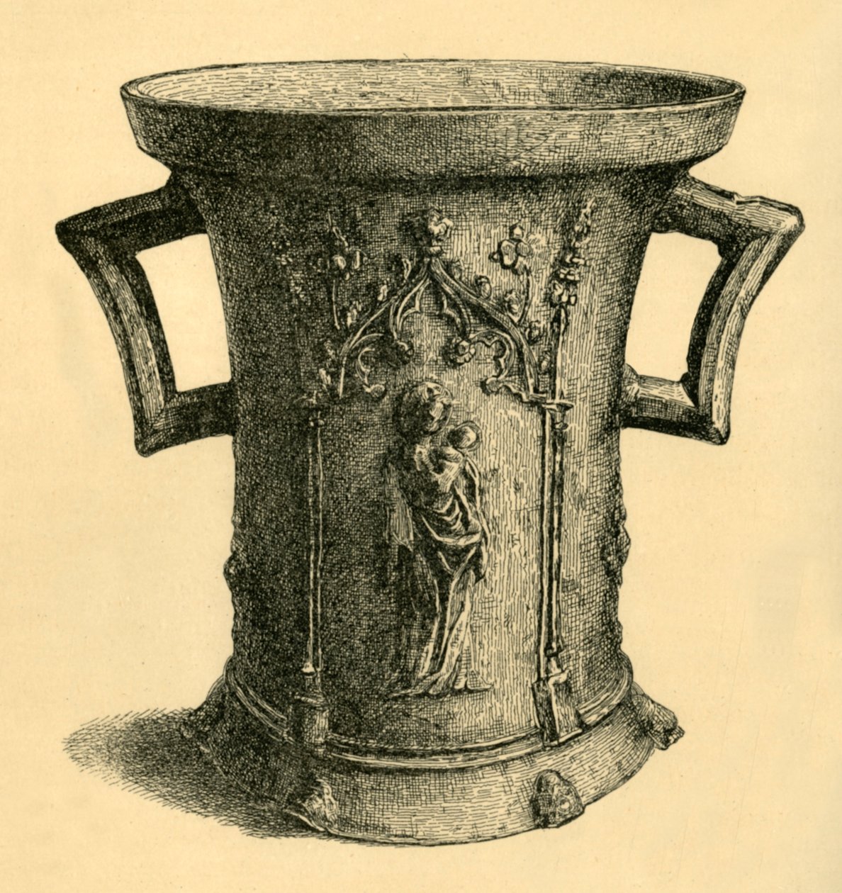 Mortar, 14th Century, 1881 by W. E. Mackaness