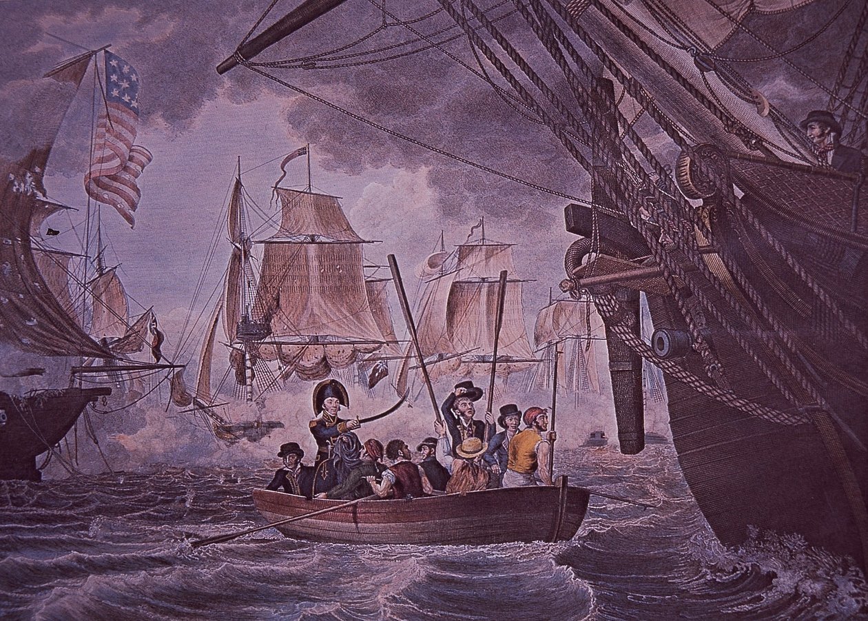Battle of Lake Erie by John Ward Dunsmore
