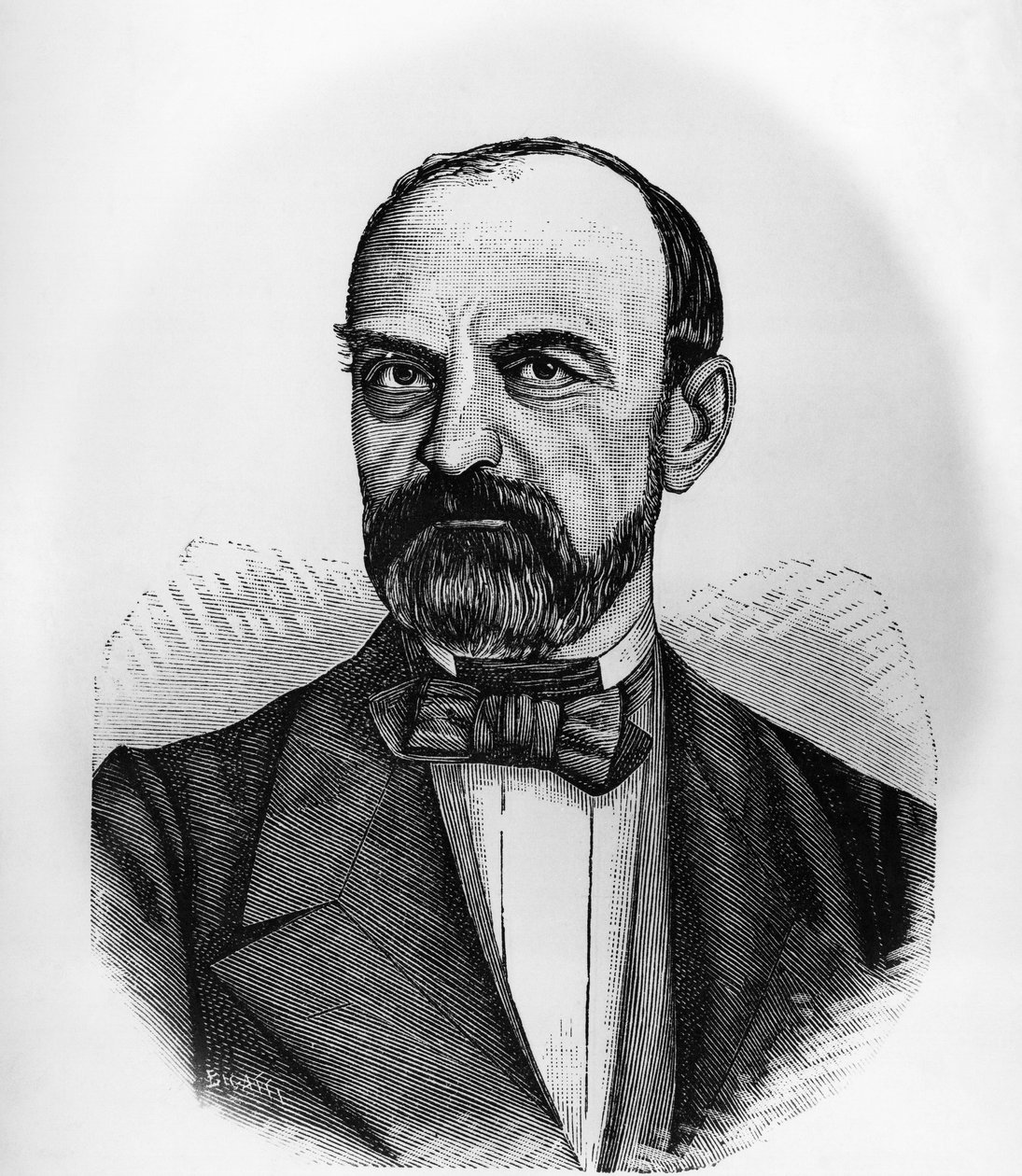 Portrait of Giovanni Lanza, Italian politician by John Ward Dunsmore