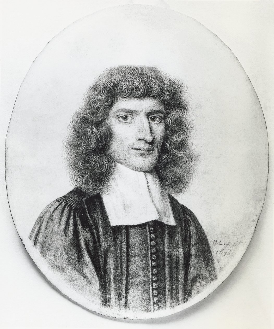 Portrait of Isaac Barrow, English Christian theologian and mathematician, engraving by John Ward Dunsmore