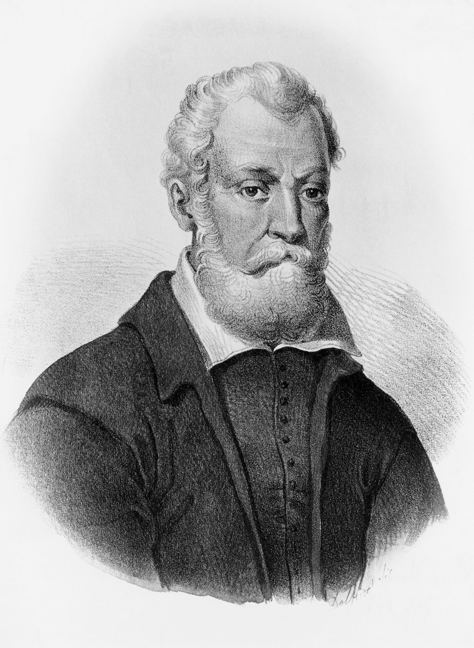 Portrait of Luigi Pulci, Italian poet by John Ward Dunsmore