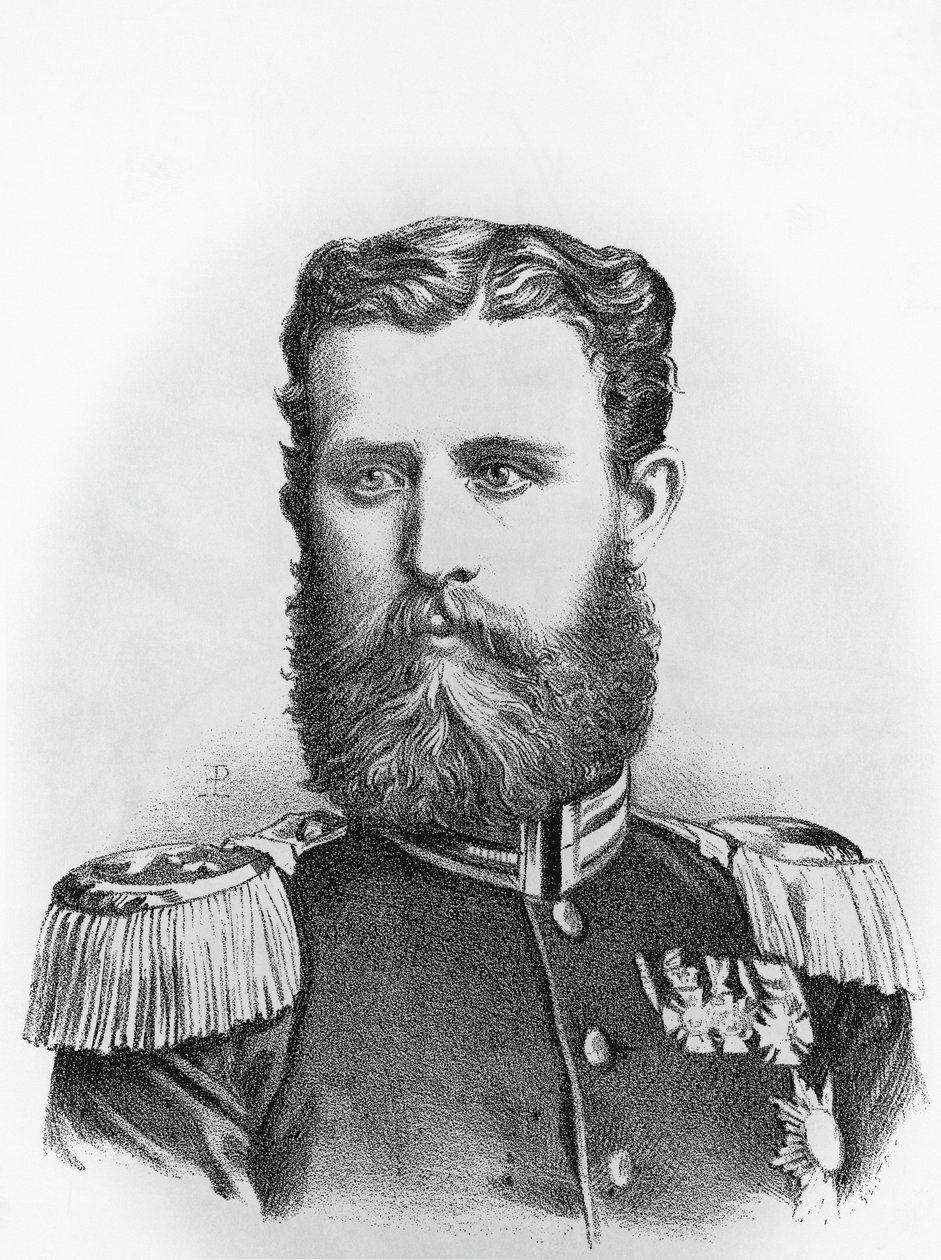 Portrait of Prince Leopold of Hohenzollern-Sigmaringen, Prussian candidate for Spanish throne, engraving by John Ward Dunsmore