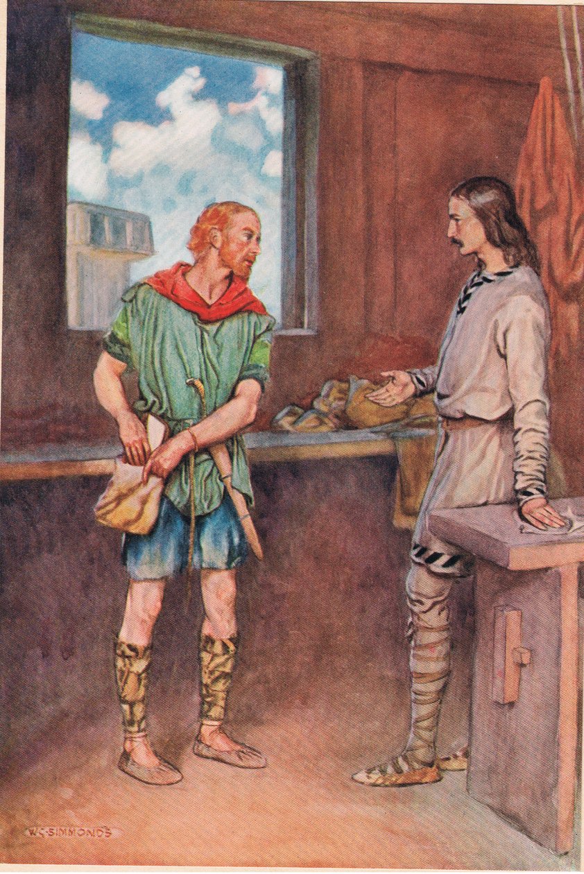 A Sailor Gives Horatio a Letter from Hamlet, from 'Hamlet' by William ...