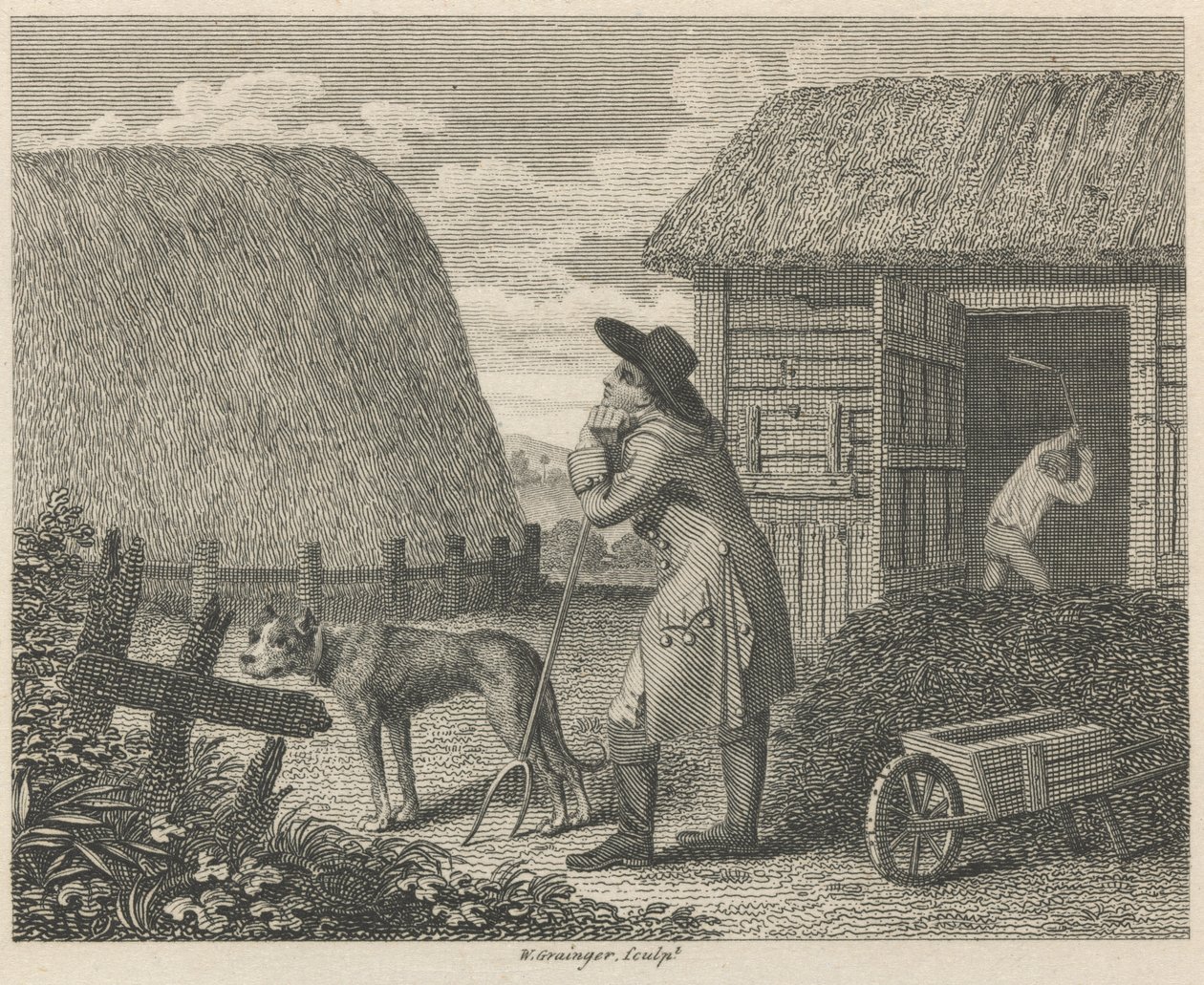 The Barley-mow and the Dunghill by W. Grainger