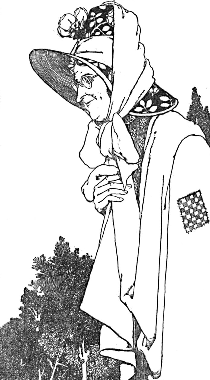 She Wore a Large Hat, With Most Beautiful Flowers On It by William Heath Robinson