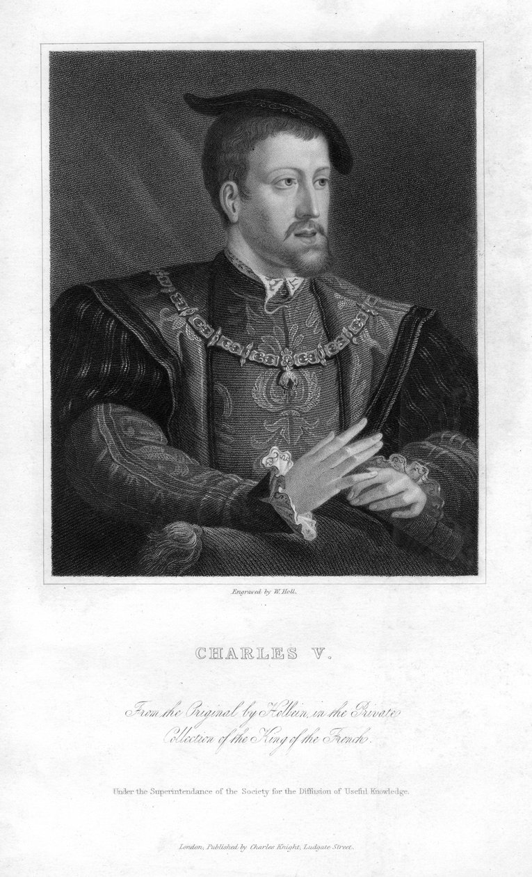 Charles V, Holy Roman Emperor, 19th century by W. Holl