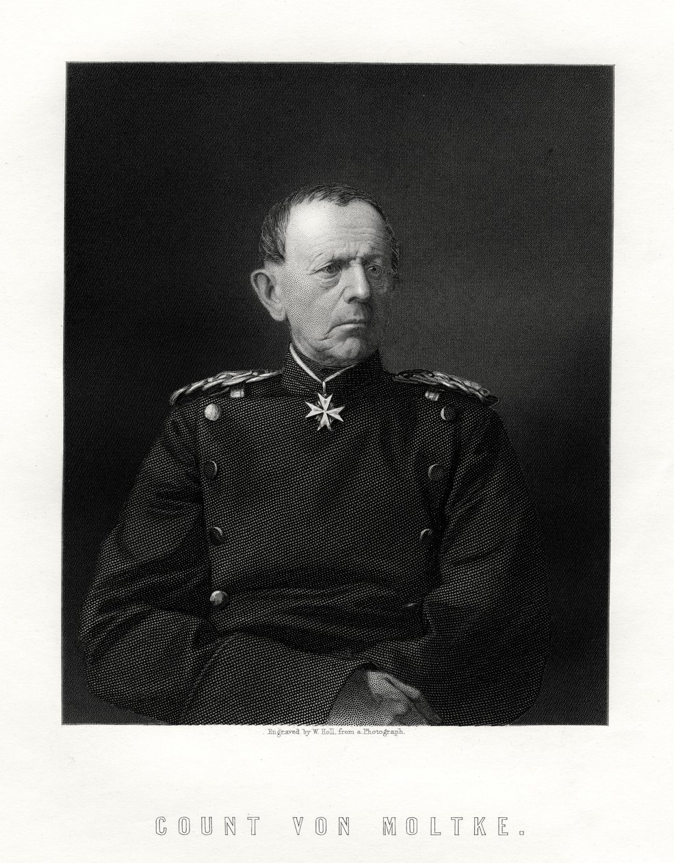 Count von Moltke, Famous German Field Marshal, 19th Century by W. Holl