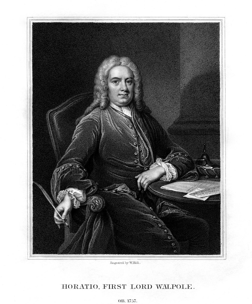 Horatio Walpole, 1st Baron Walpole of Wolterton, English diplomat and politician, 1831 by W. Holl