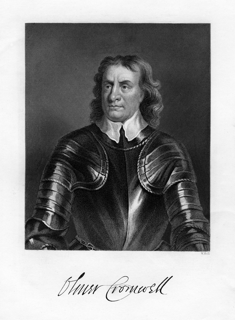Oliver Cromwell, English soldier and statesman by W. Holl