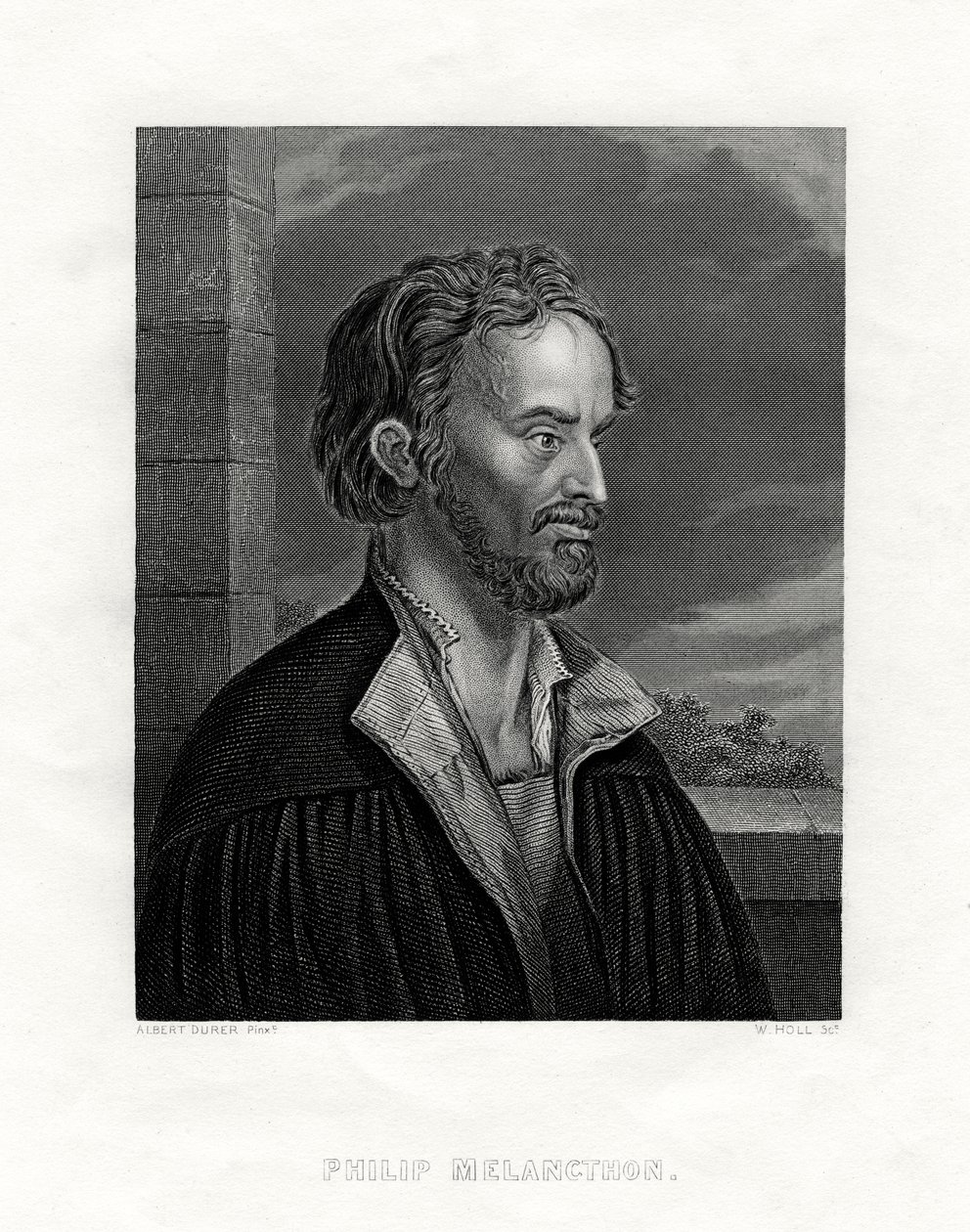Philipp Melanchthon, 19th century by W. Holl