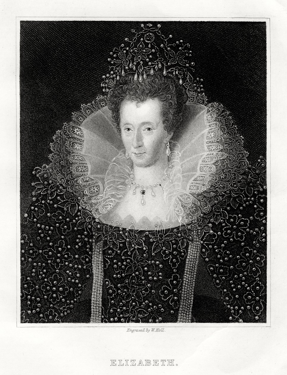 Queen Elizabeth I, 1860 by W. Holl