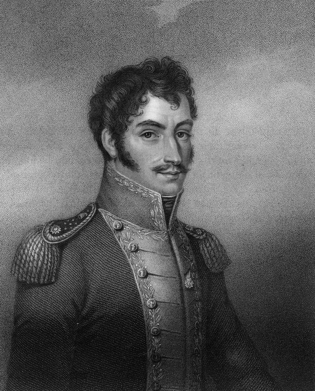 Simon Bolivar, 19th century South American revolutionary, 1836 by W. Holl