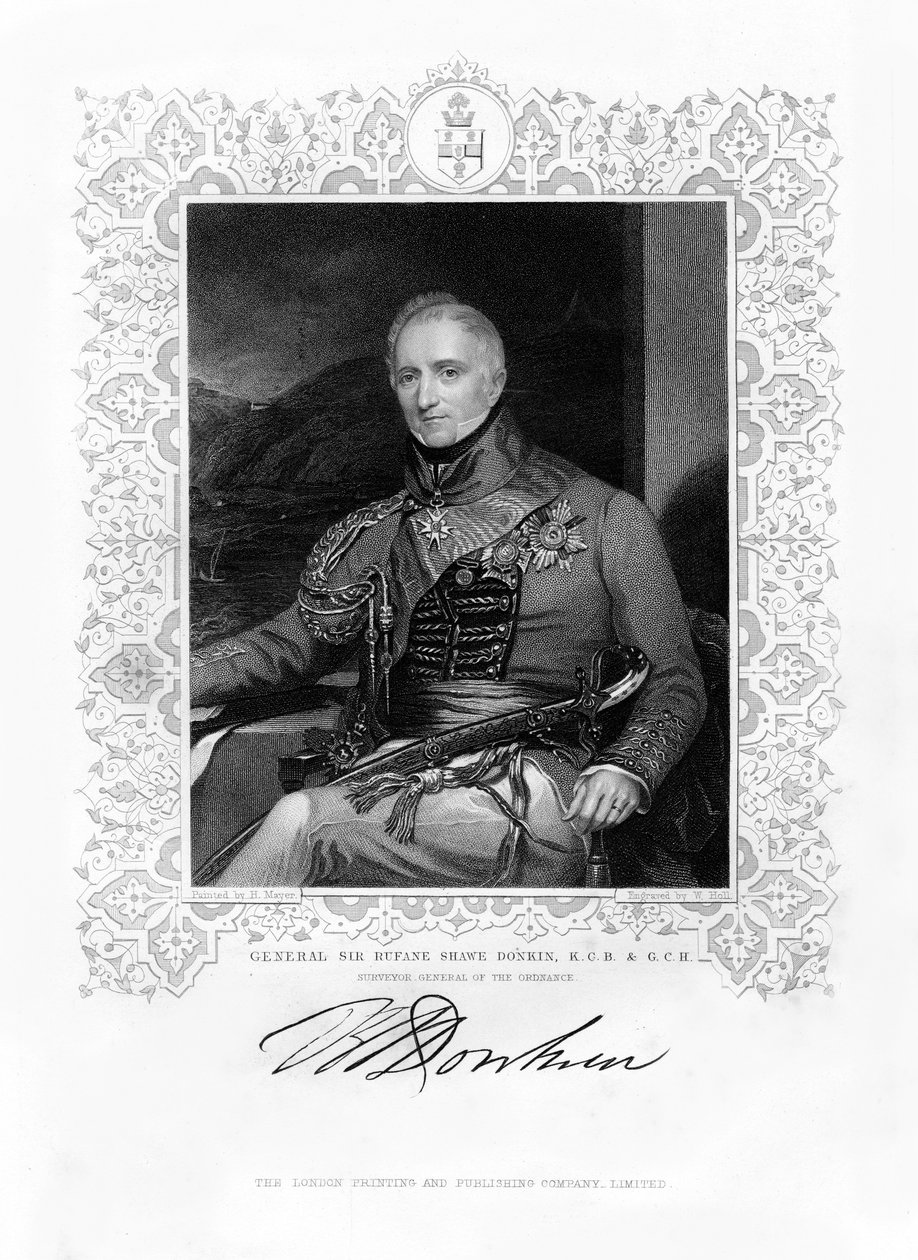 Sir Rufane Shaw Donkin, British soldier, 19th century by W. Holl