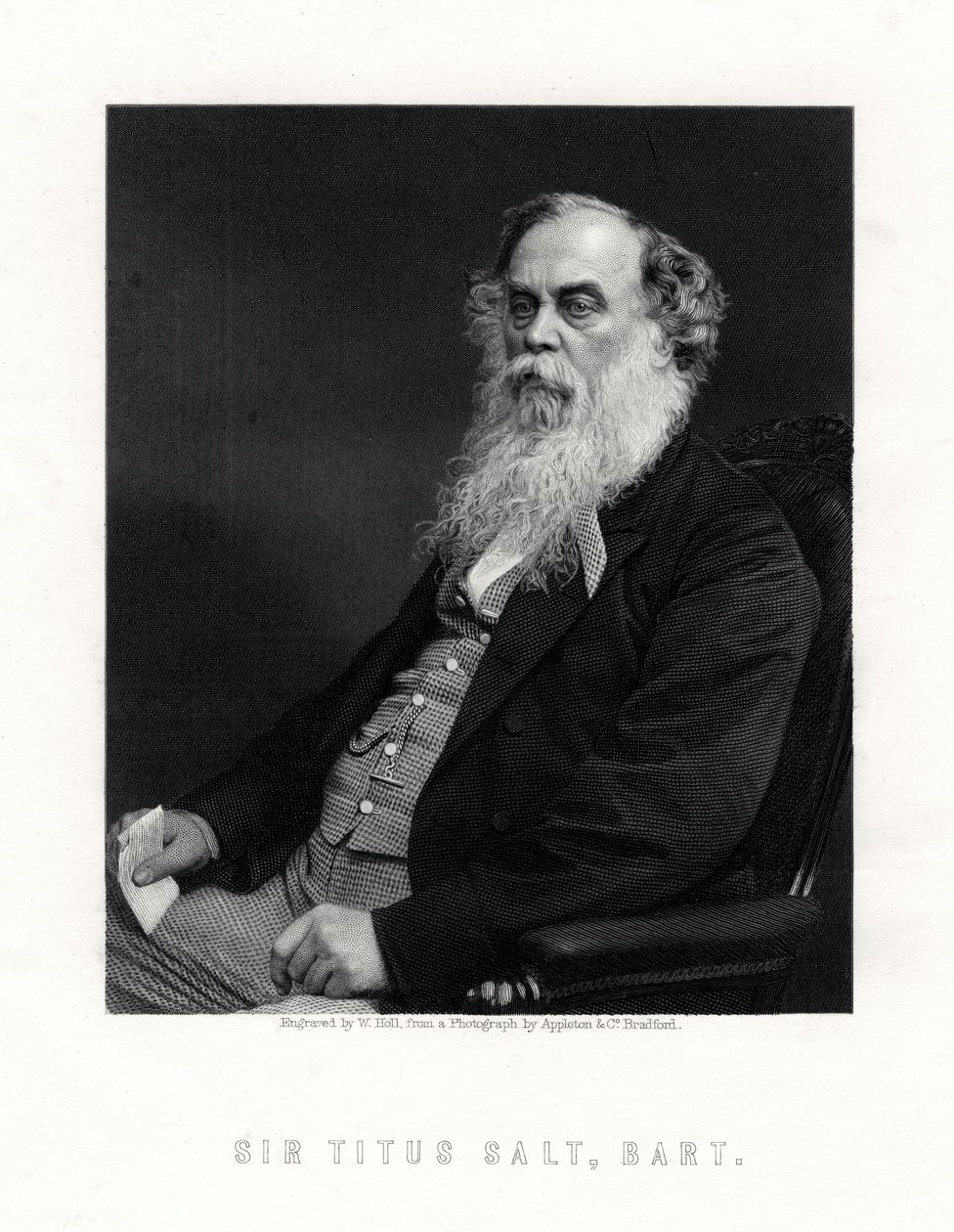Sir Titus Salt, British manufacturer and benefactor by W. Holl