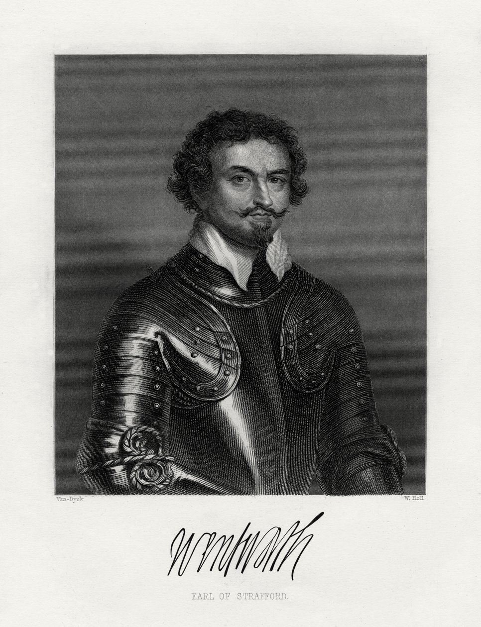 Thomas Wentworth, 1st Earl of Strafford by W. Holl