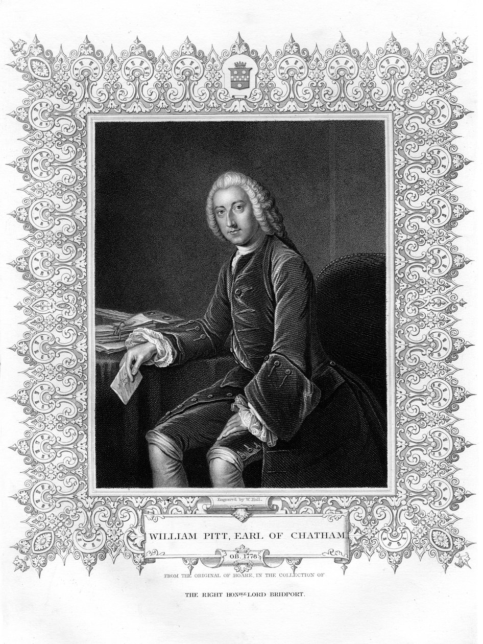 William Pitt, 1st Earl of Chatham, British Whig statesman, 19th century by W. Holl