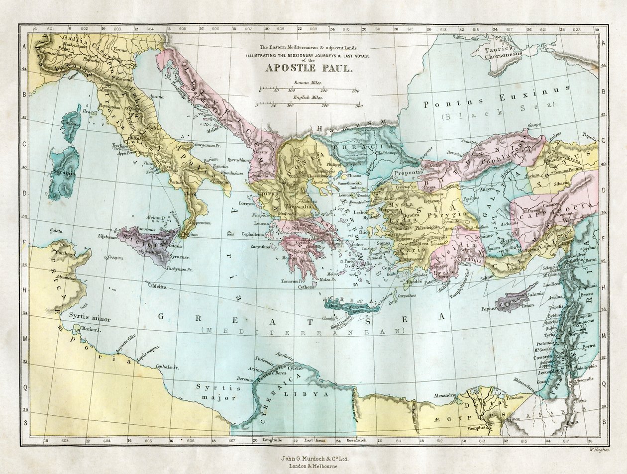 The missionary journeys and last voyage of the Apostle Paul by W Hughes