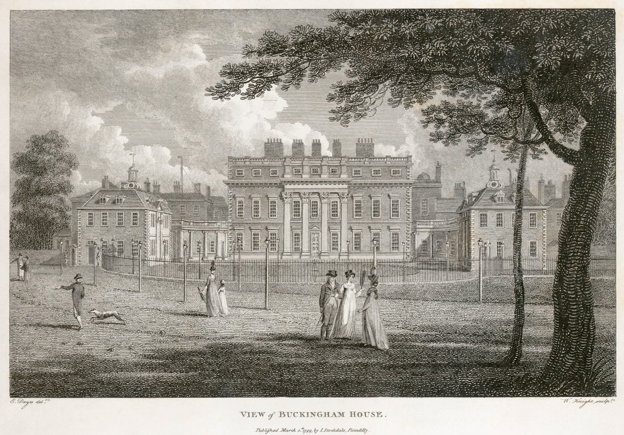 Buckingham House, Westminster, London by W Knight