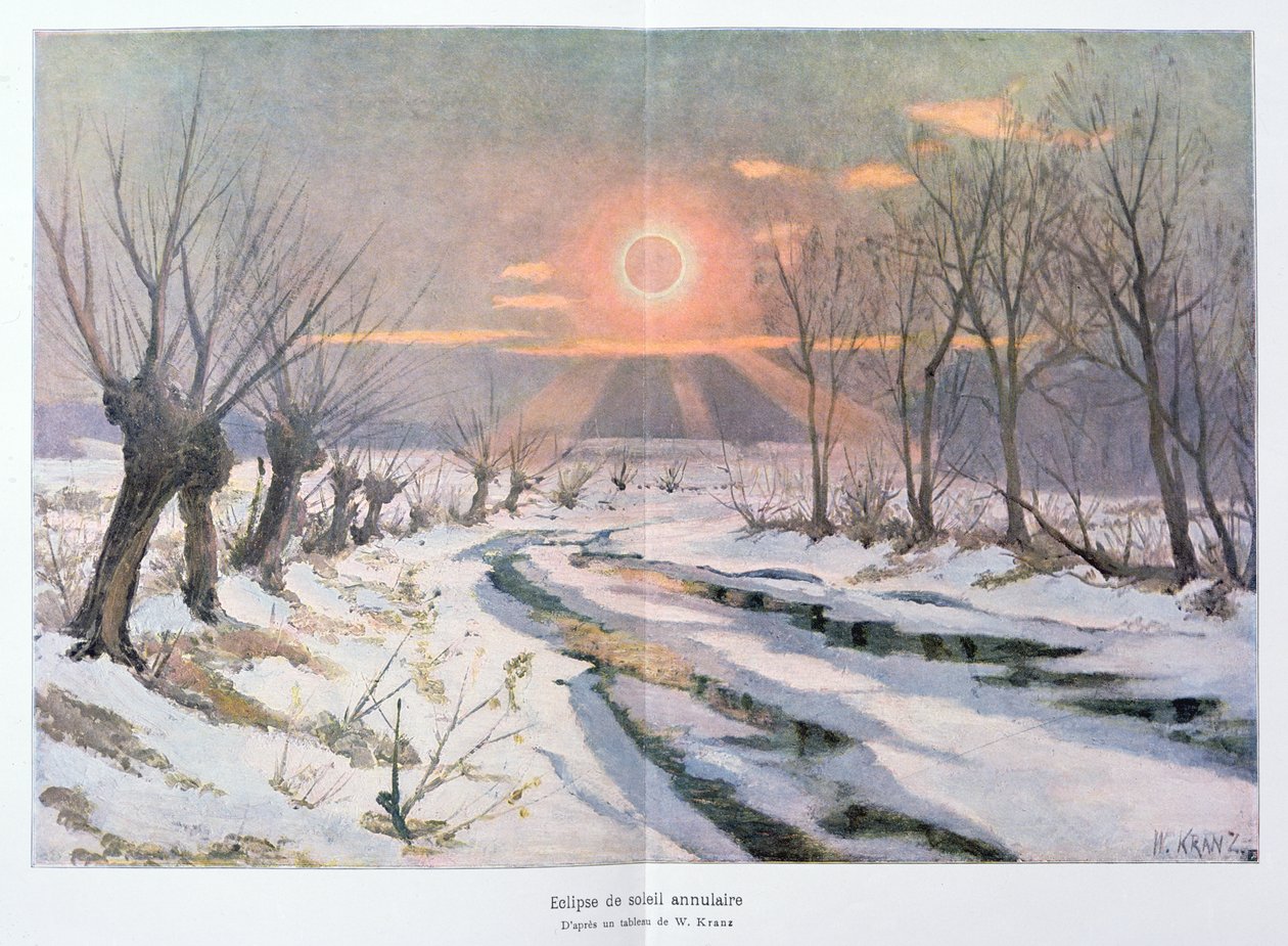 Annular Eclipse of the Sun, illustration from 