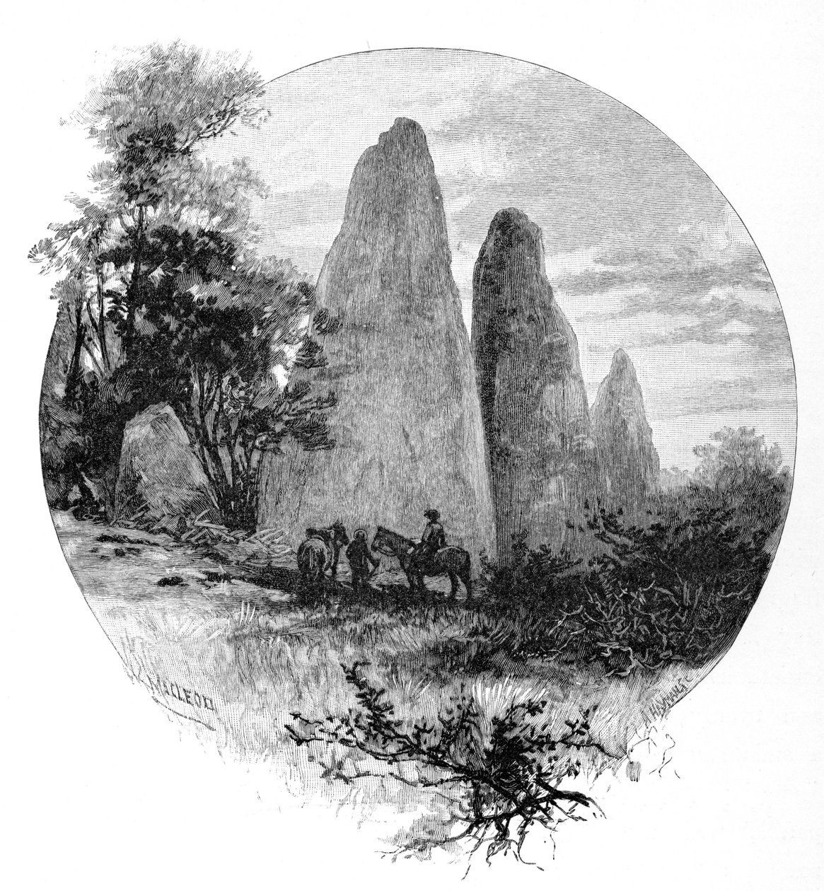 Granite Rocks, Betts Camp, Mount Kosciuszko, New South Wales, Australia by W. Macleod