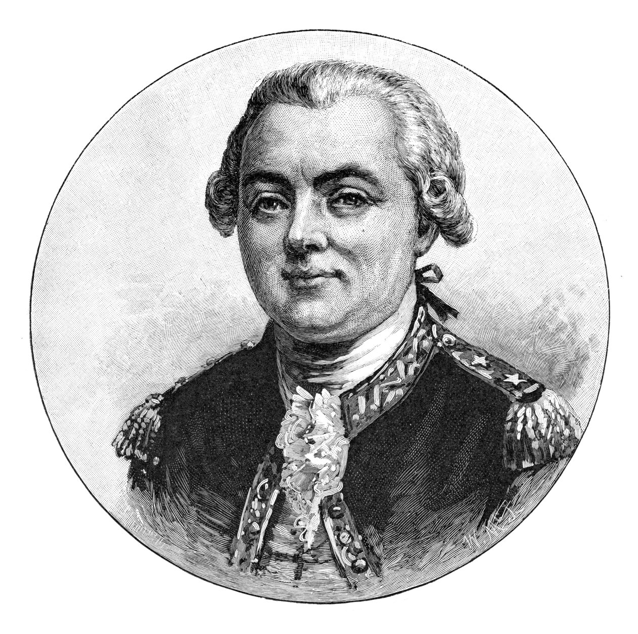Jean Francois Galaup, comte de La Perouse, French naval officer and explorer, 1886 by W. Macleod