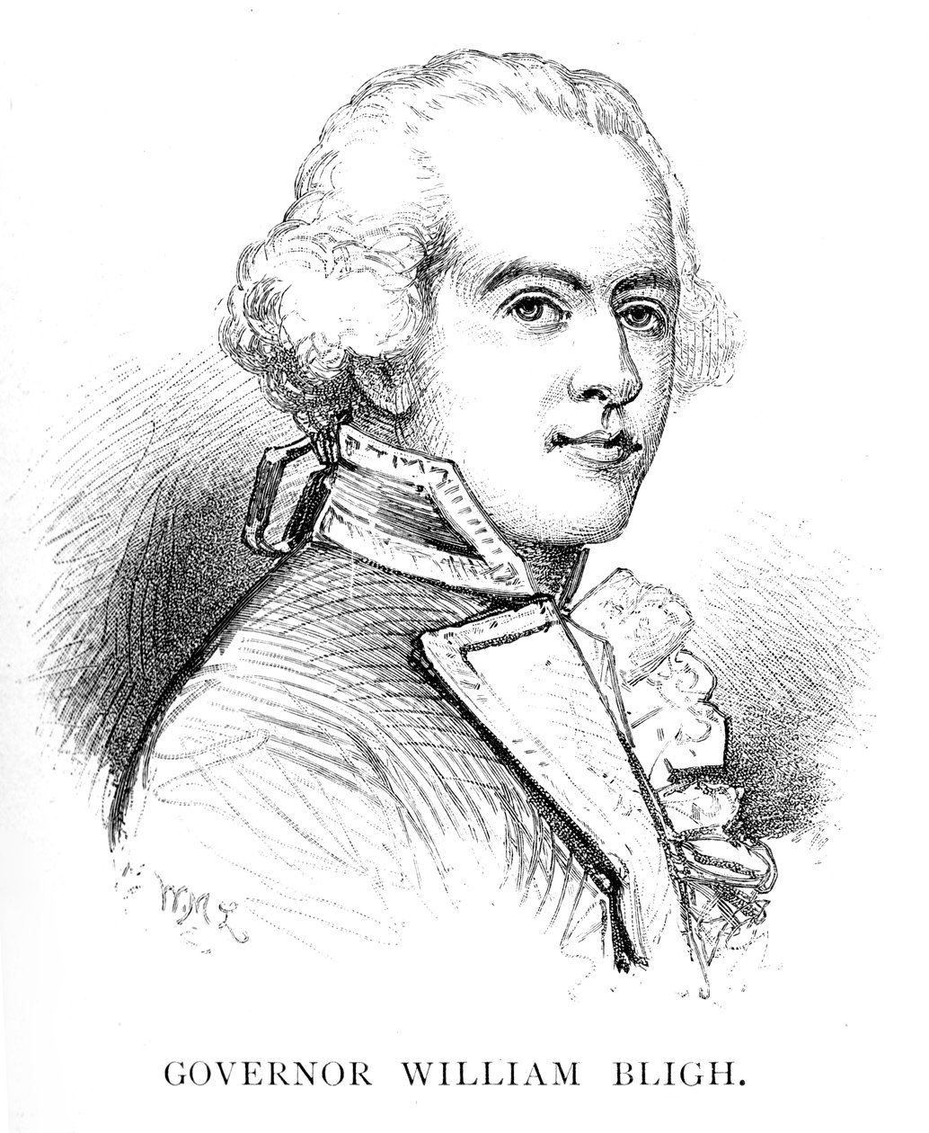 William Bligh, British naval officer and Governor of New South Wales by W. Macleod
