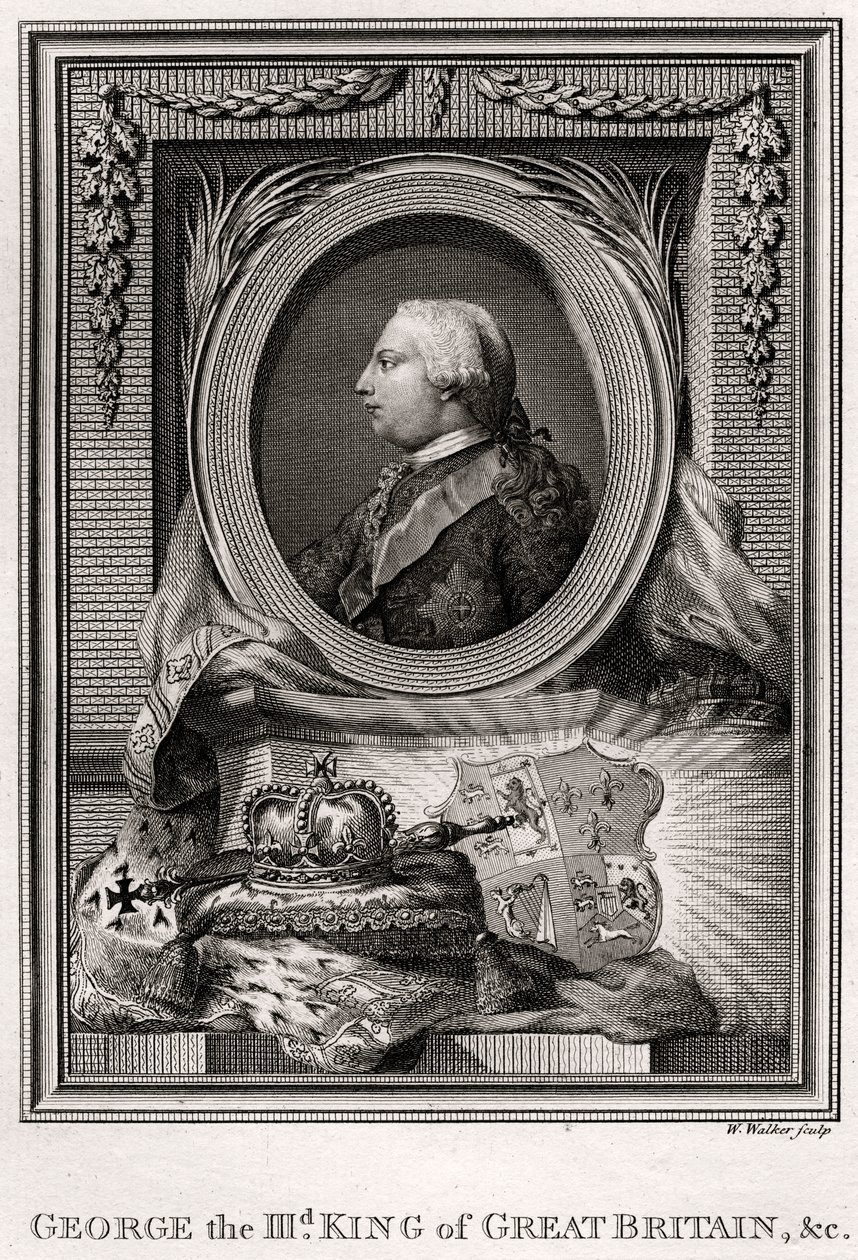 George III, King of Great Britain, 1777 by W. Walker