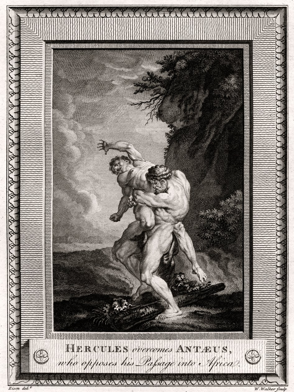 Hercules Overcomes Antaeus, Who Opposes His Passage into Africa by W. Walker