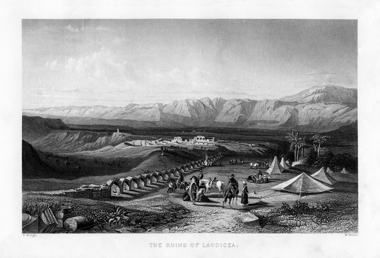 The ruins of Laodicea by W. Wallis