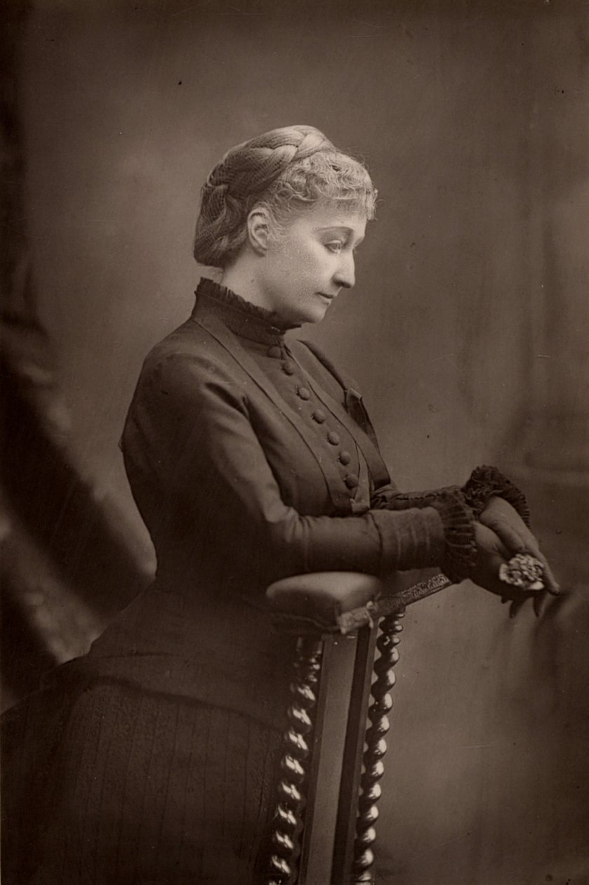 The Empress Eugenie (1826-1920) widow of Napoleon III of France by W. and D. (after) Downey