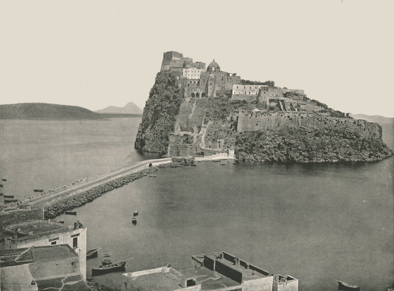 Aragonese Castle, Ischia, Italy, 1895 by W and S Ltd